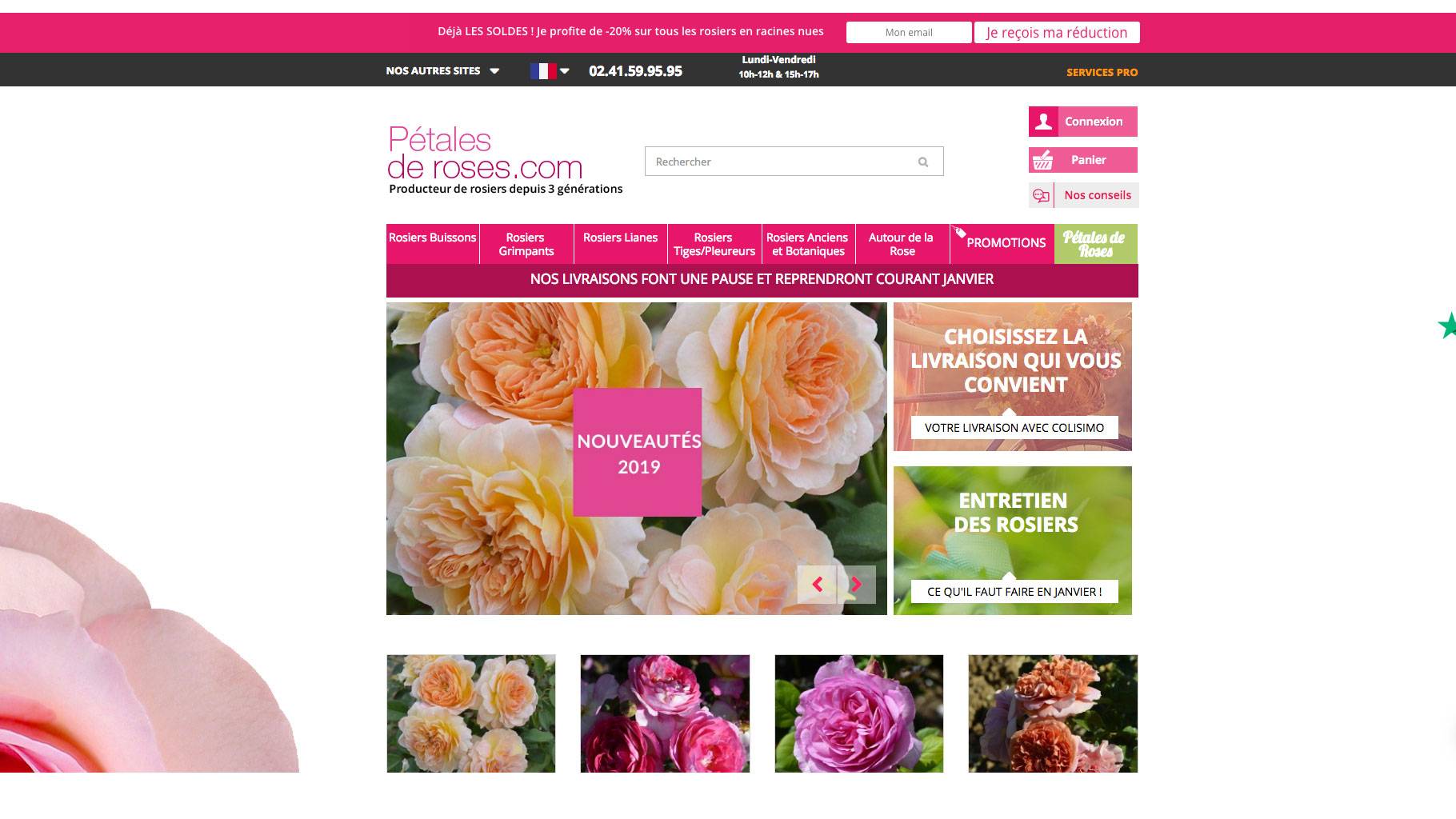 Découvrez notre boutique Pétales de roses
